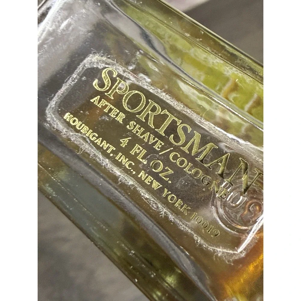 Rare SPORTSMAN 4oz Aftershave  Cologne By Houbigant New York